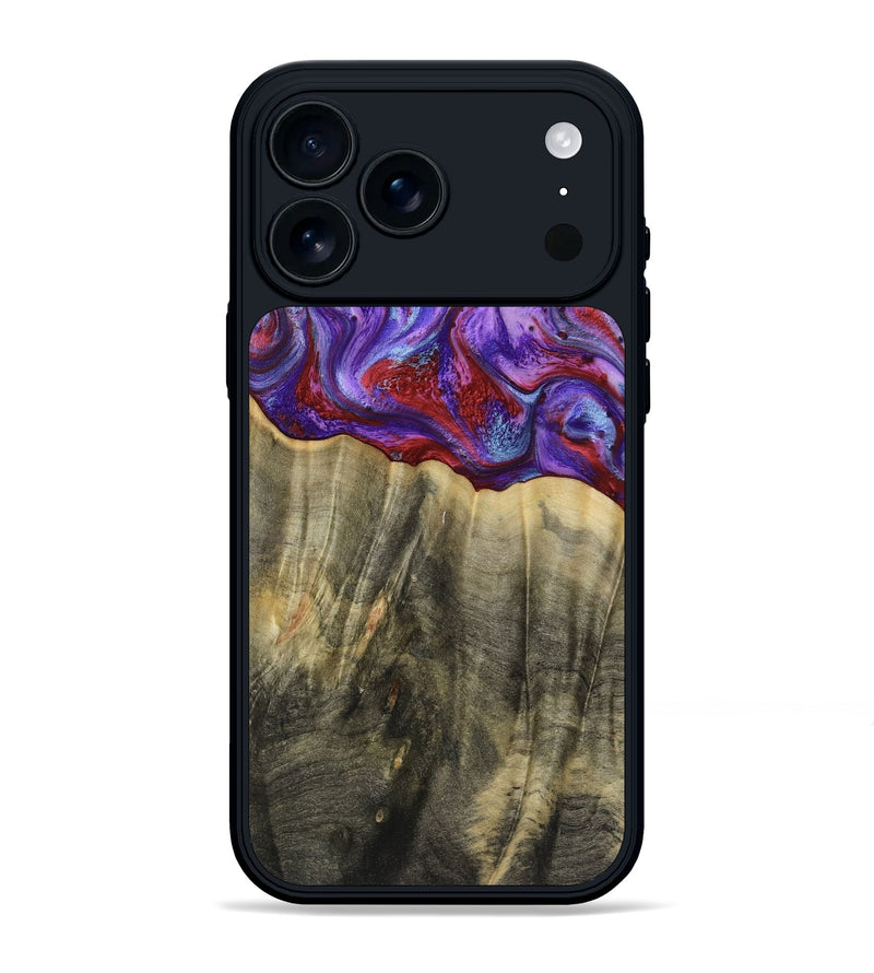 iPhone 17 Pro Max Wood Phone Case - Deion (Purple, 781659)