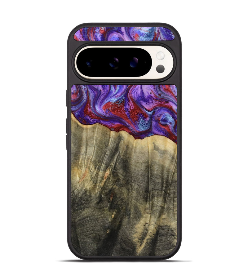 Pixel 9 Wood Phone Case - Deion (Purple, 781659)
