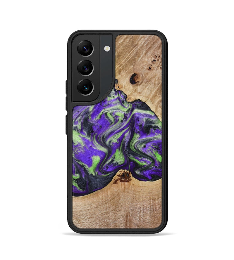 Galaxy S22 Wood Phone Case - Alpha (Purple, 781677)