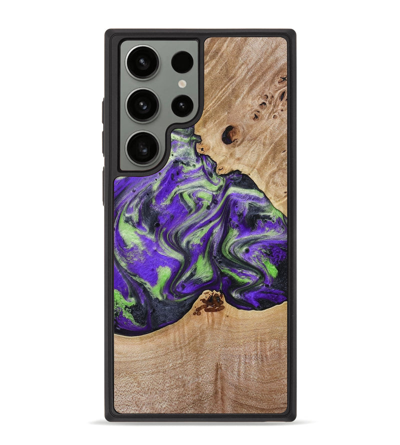 Galaxy S23 Ultra Wood Phone Case - Alpha (Purple, 781677)