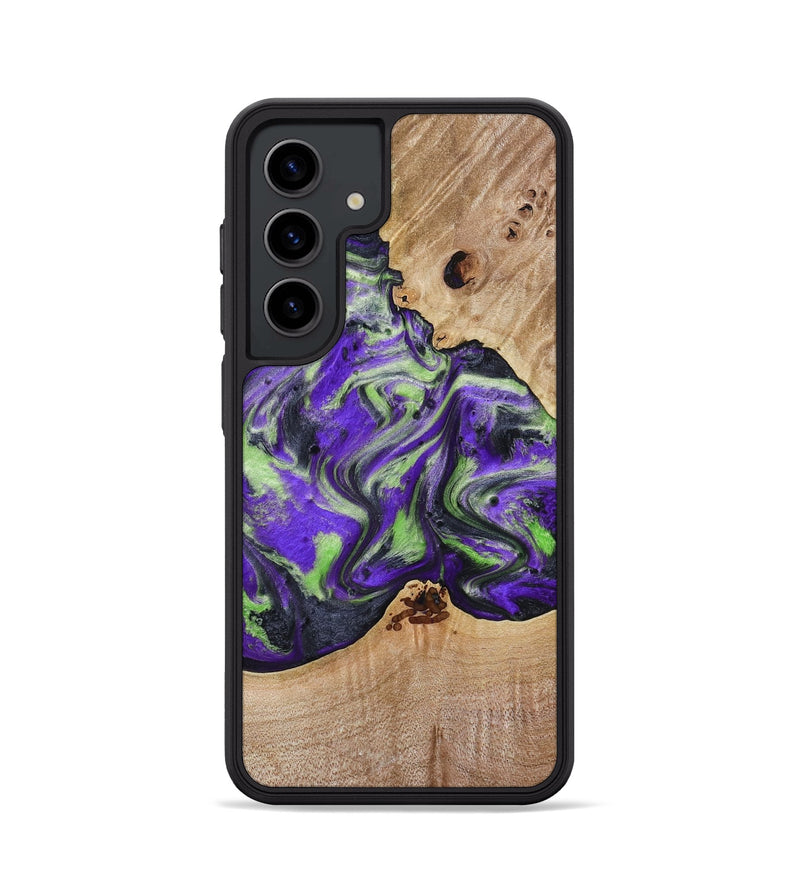 Galaxy S24 Wood Phone Case - Alpha (Purple, 781677)