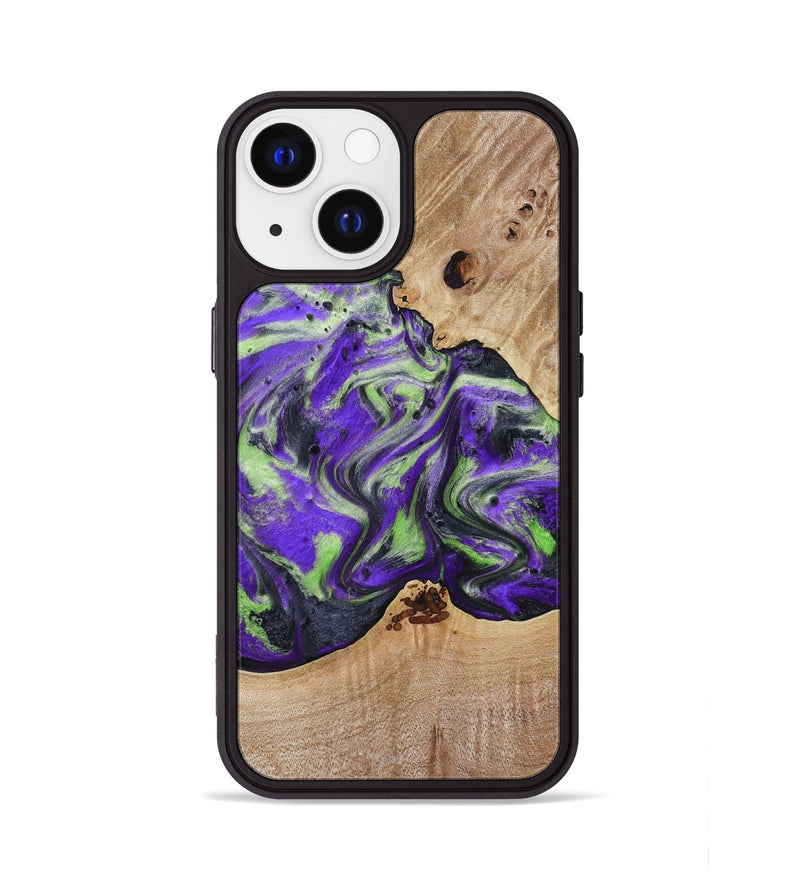 iPhone 13 Wood Phone Case - Alpha (Purple, 781677)