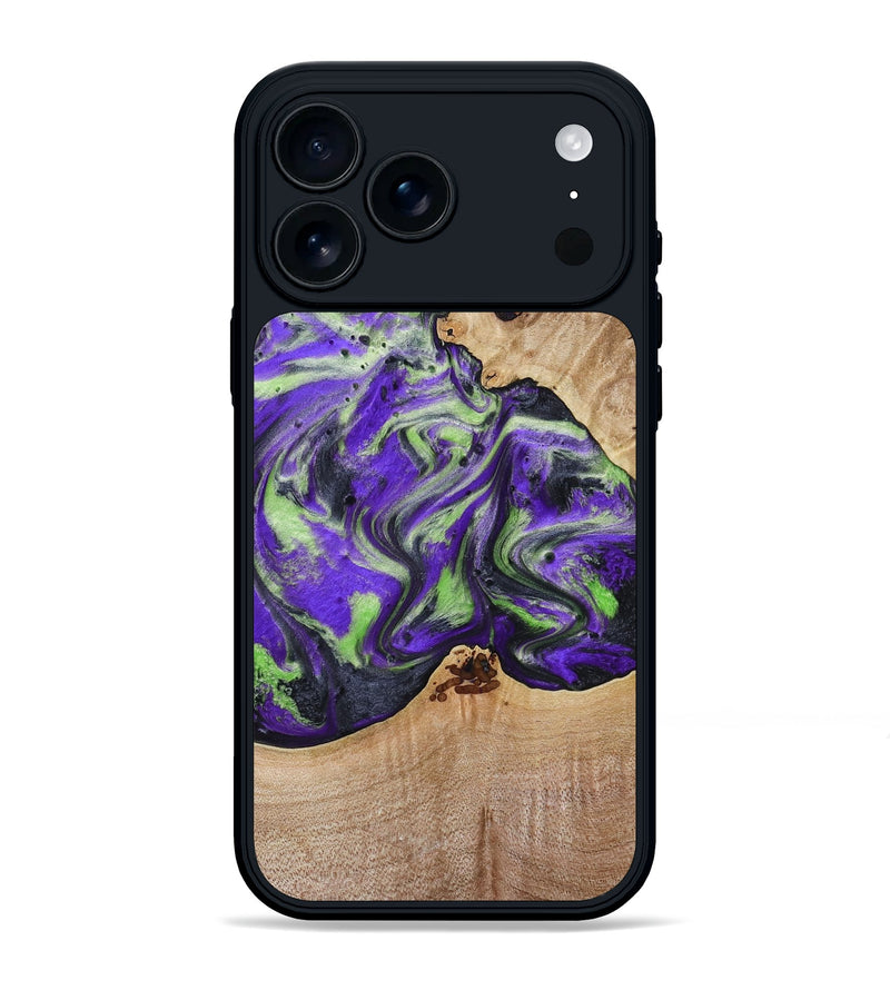 iPhone 17 Pro Max Wood Phone Case - Alpha (Purple, 781677)