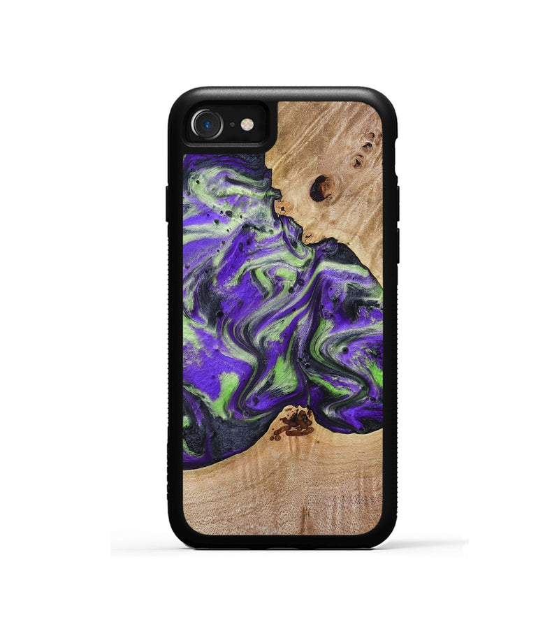 iPhone SE Wood Phone Case - Alpha (Purple, 781677)