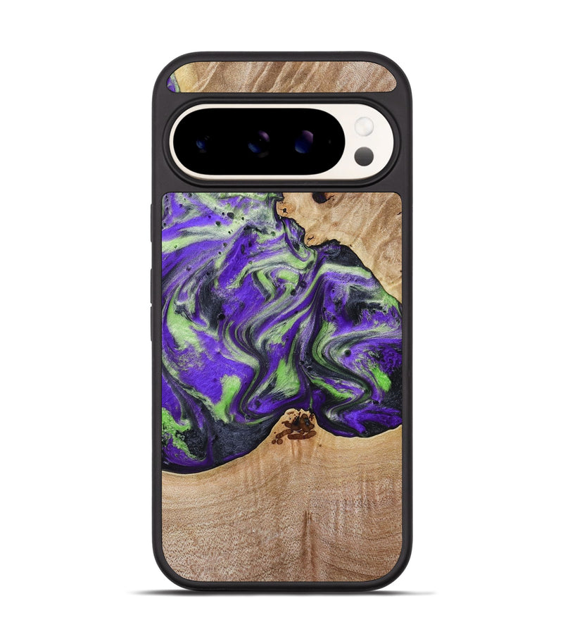 Pixel 9 Pro Wood Phone Case - Alpha (Purple, 781677)