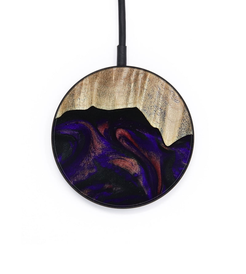 Circle Wood Wireless Charger - Siena (Purple, 781681)
