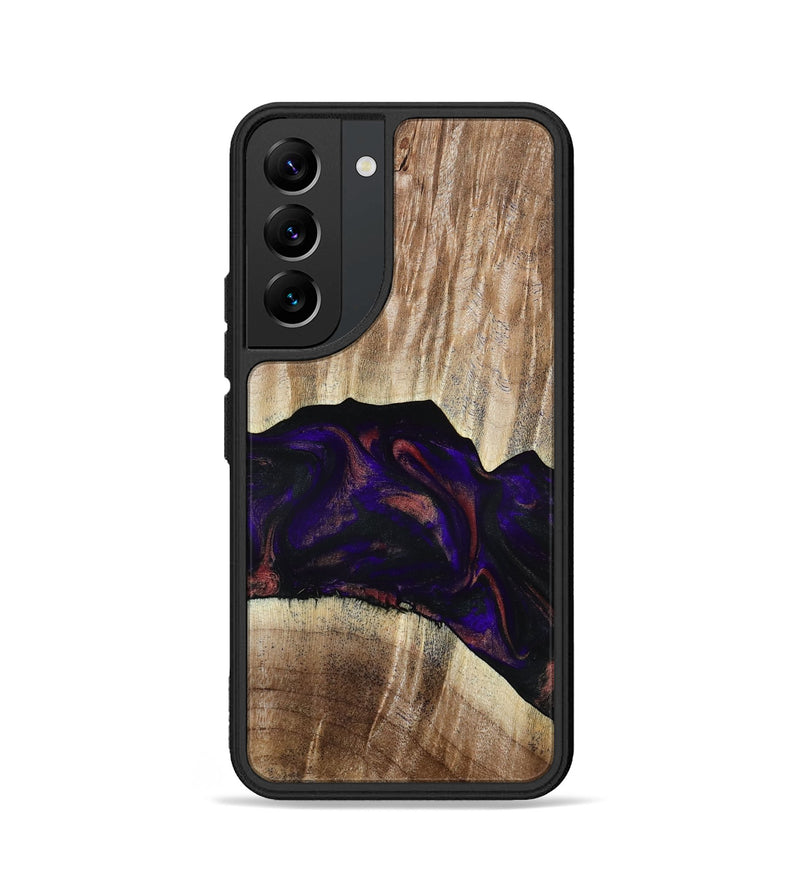 Galaxy S22 Wood Phone Case - Siena (Purple, 781681)