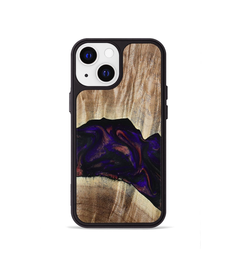 iPhone 13 mini Wood Phone Case - Siena (Purple, 781681)