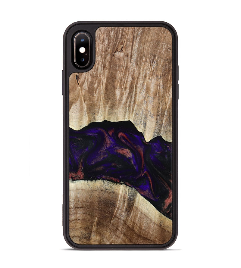 iPhone Xs Max Wood Phone Case - Siena (Purple, 781681)