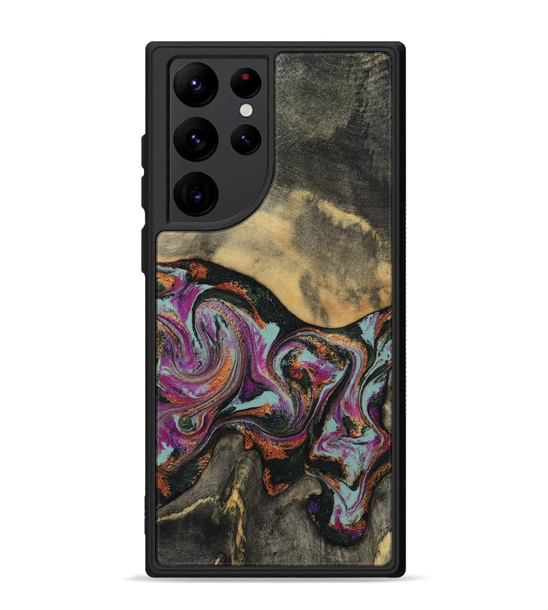 Galaxy S22 Ultra Wood Phone Case - Enos (Green, 781736)