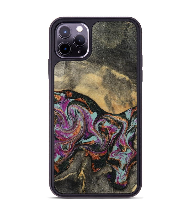 iPhone 11 Pro Max Wood Phone Case - Enos (Green, 781736)