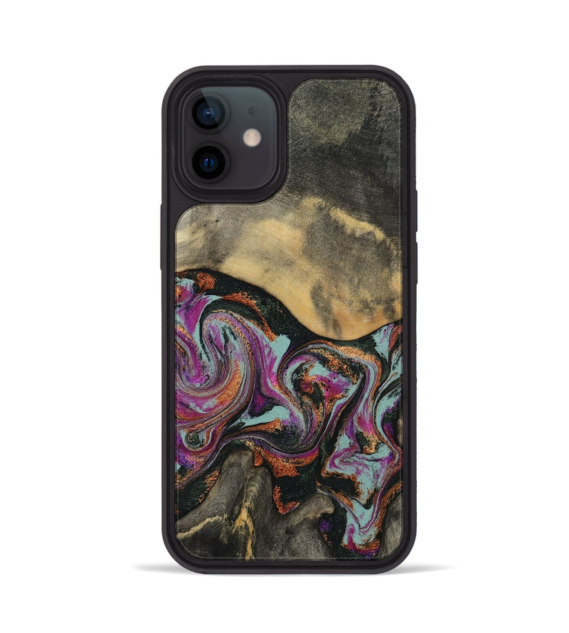 iPhone 12 Wood Phone Case - Enos (Green, 781736)