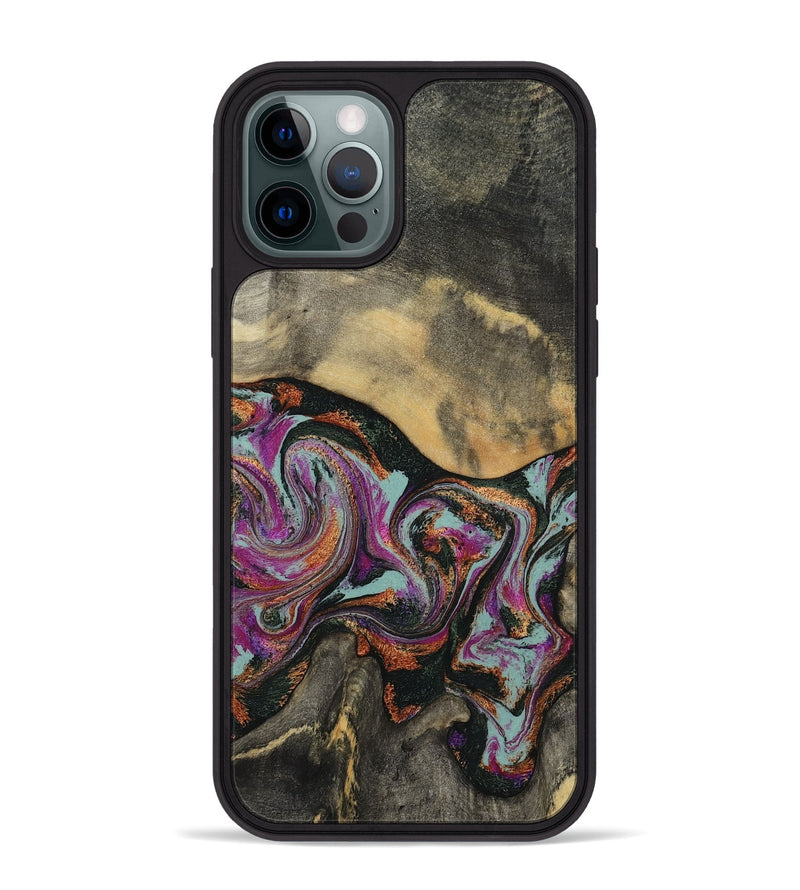 iPhone 12 Pro Max Wood Phone Case - Enos (Green, 781736)