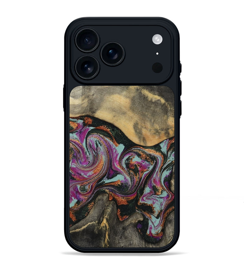 iPhone 17 Pro Max Wood Phone Case - Enos (Green, 781736)