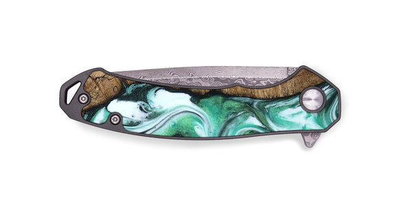 EDC Wood Pocket Knife - Kyle (Green, 781762)