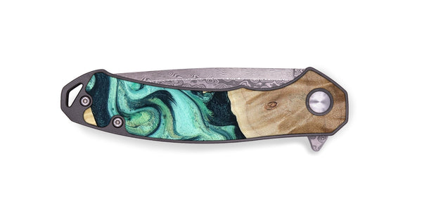EDC Wood Pocket Knife - Arrie (Green, 781763)