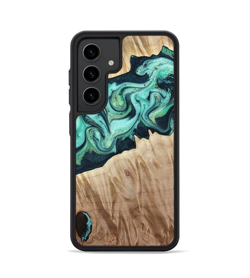 Galaxy S24 Wood Phone Case - Arrie (Green, 781763)