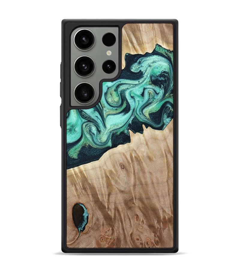 Galaxy S24 Ultra Wood Phone Case - Arrie (Green, 781763)