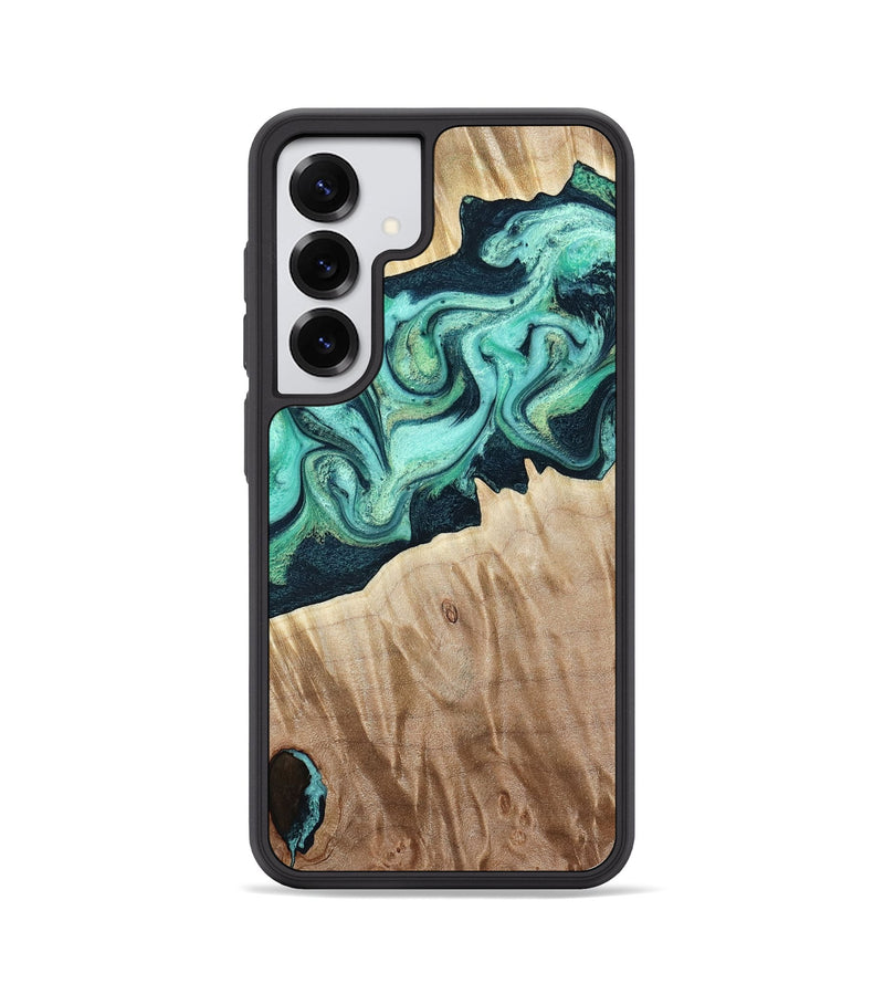 Galaxy S25 Wood Phone Case - Arrie (Green, 781763)