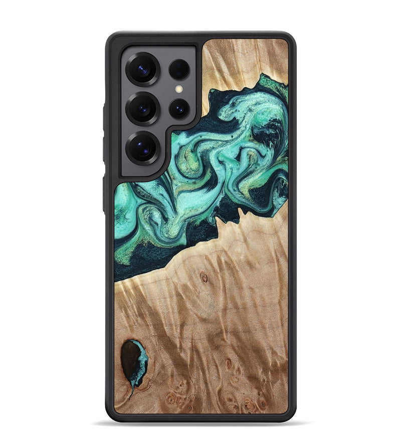 Galaxy S25 Ultra Wood Phone Case - Arrie (Green, 781763)