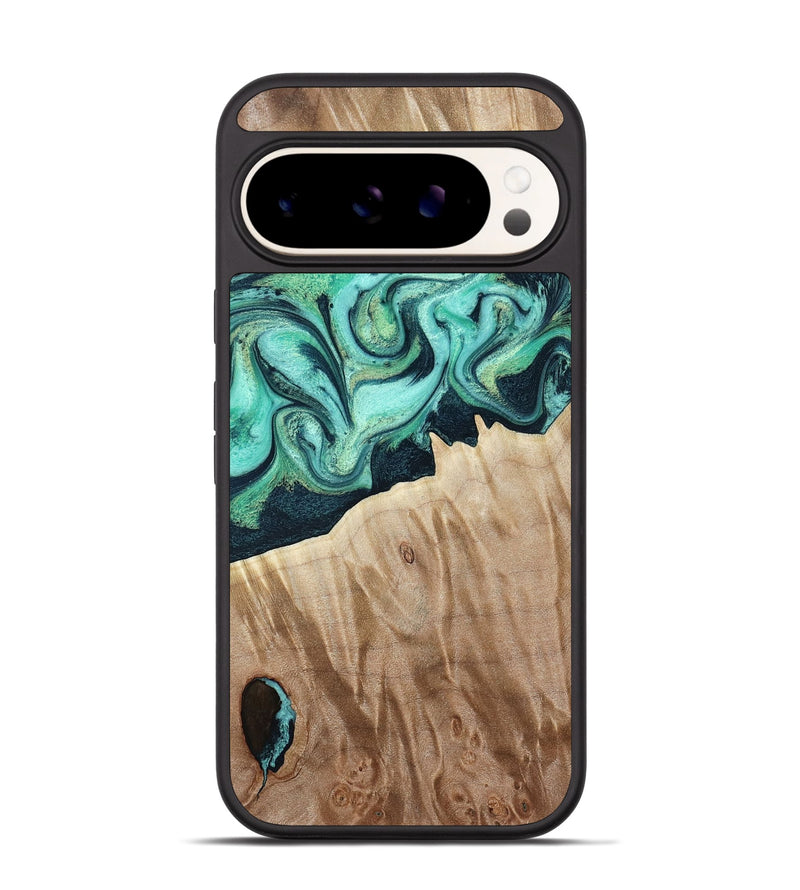 Pixel 9 Pro Wood Phone Case - Arrie (Green, 781763)