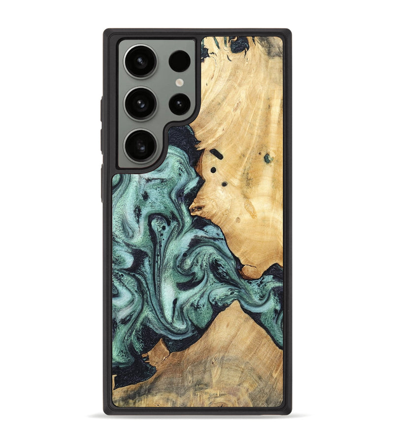 Galaxy S23 Ultra Wood Phone Case - Miya (Green, 781767)