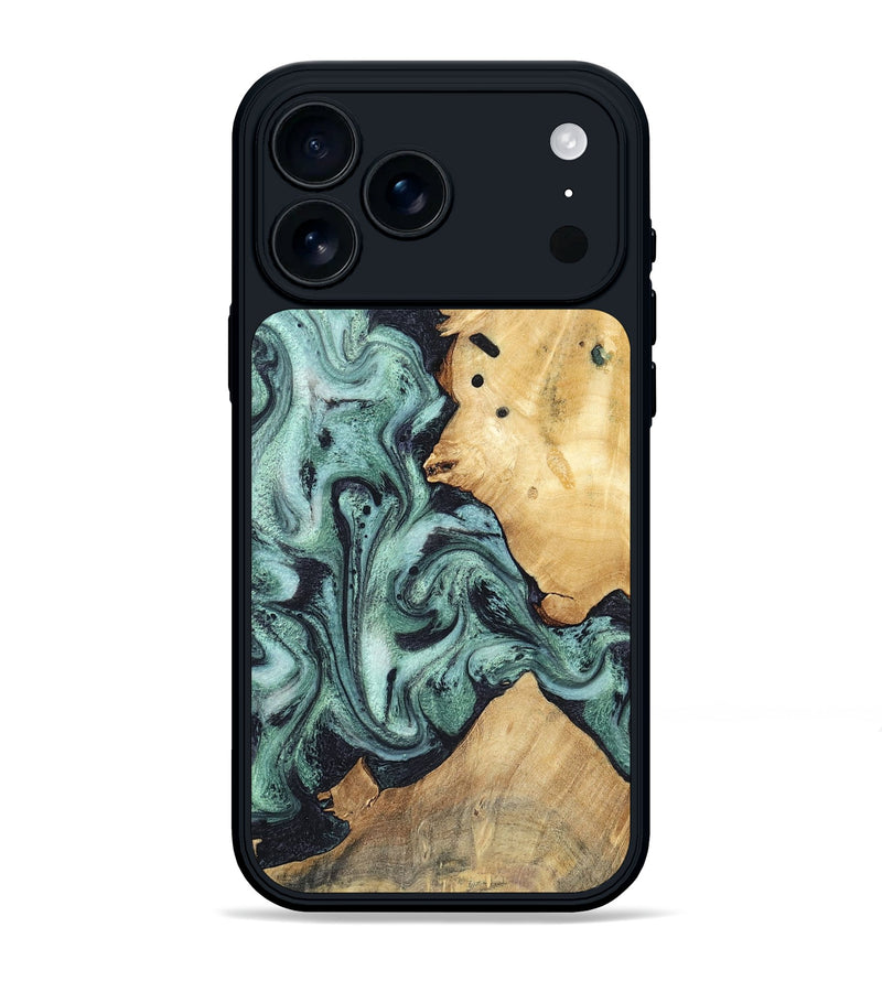 iPhone 17 Pro Max Wood Phone Case - Miya (Green, 781767)