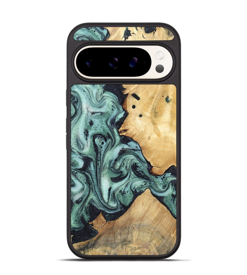 Pixel 9 Pro Wood Phone Case - Miya (Green, 781767)