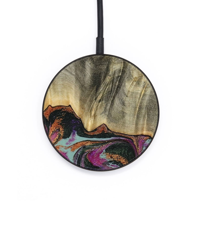 Circle Wood Wireless Charger - Sally (Green, 781775)