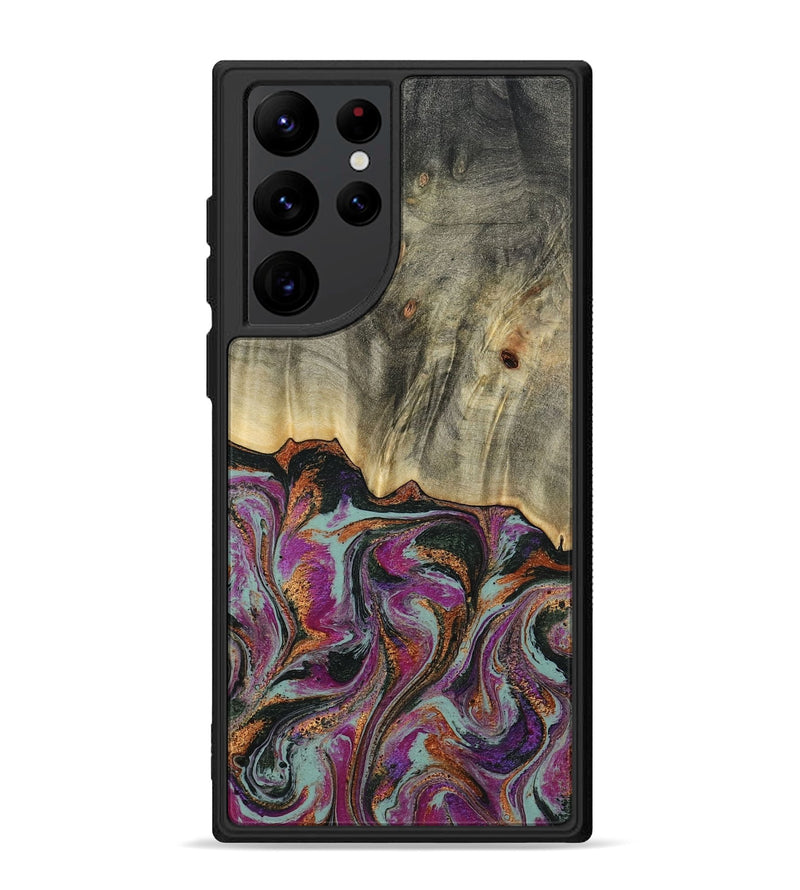 Galaxy S22 Ultra Wood Phone Case - Sally (Green, 781775)