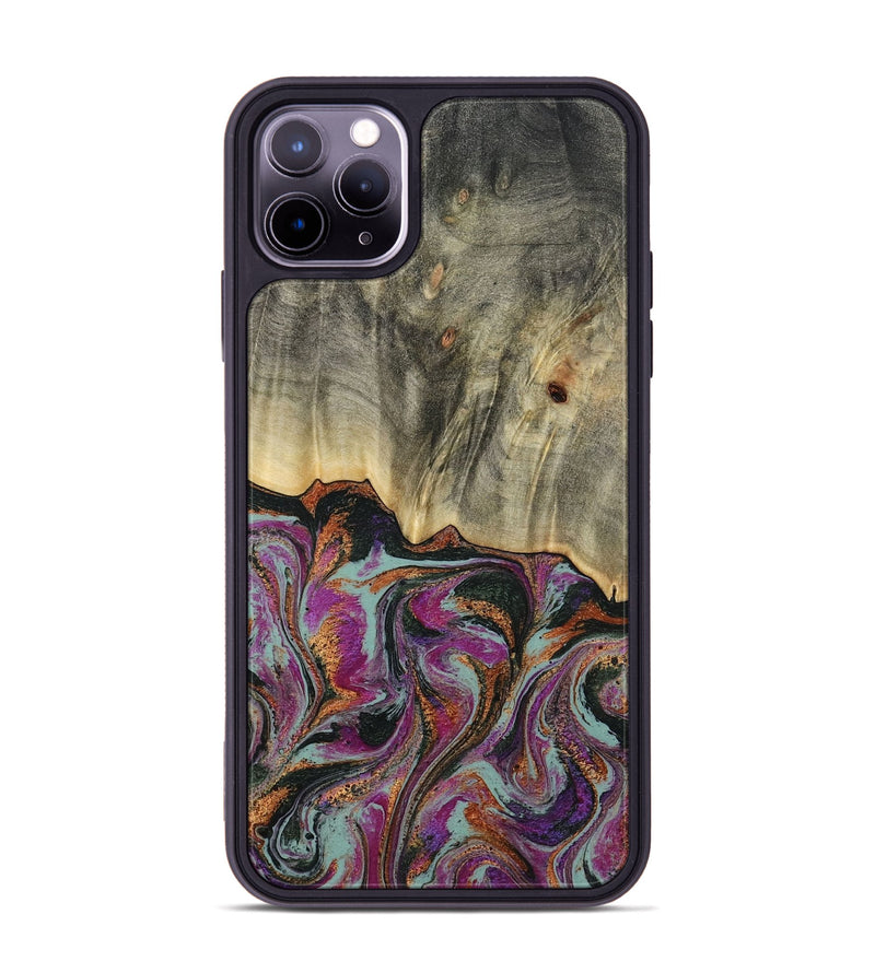 iPhone 11 Pro Max Wood Phone Case - Sally (Green, 781775)