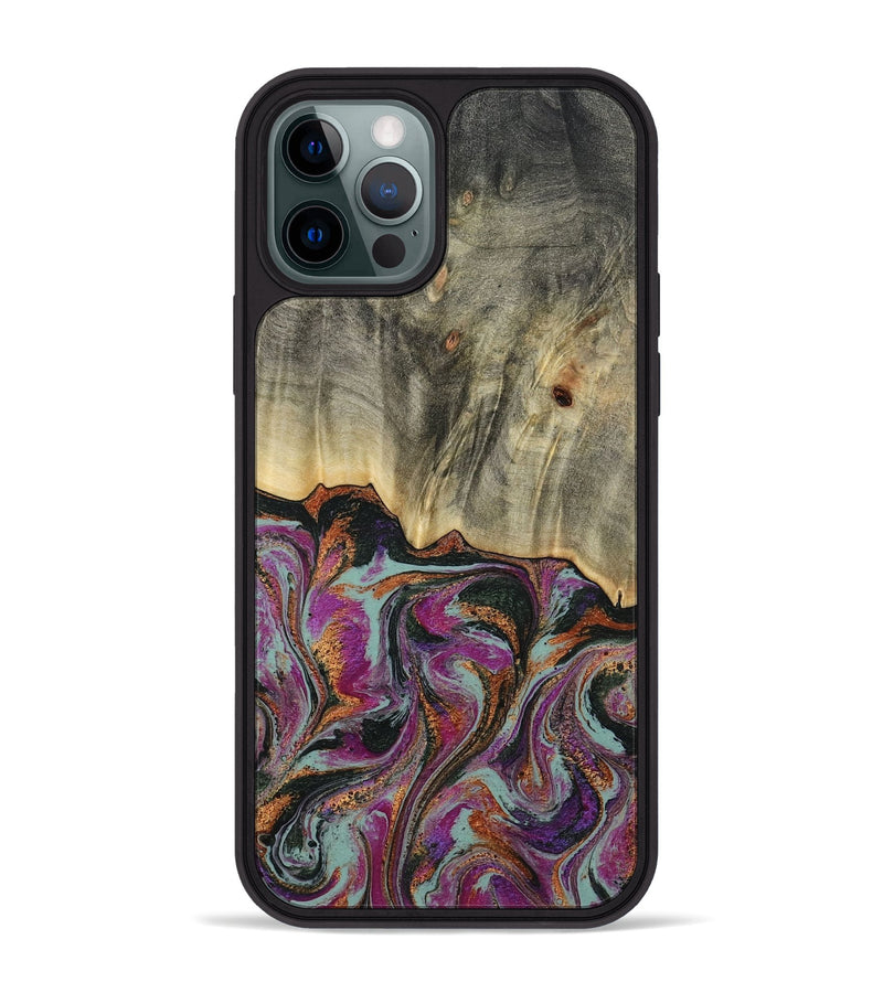 iPhone 12 Pro Max Wood Phone Case - Sally (Green, 781775)