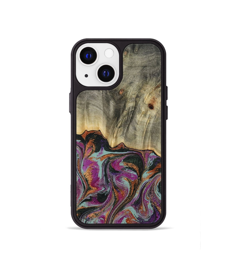 iPhone 13 mini Wood Phone Case - Sally (Green, 781775)