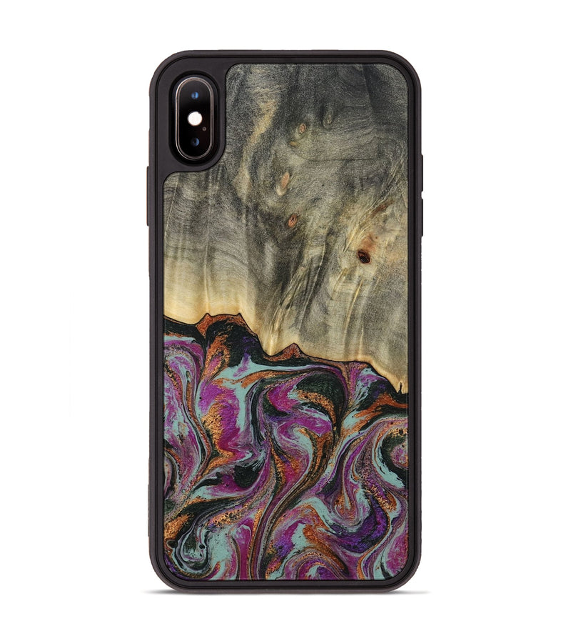 iPhone Xs Max Wood Phone Case - Sally (Green, 781775)