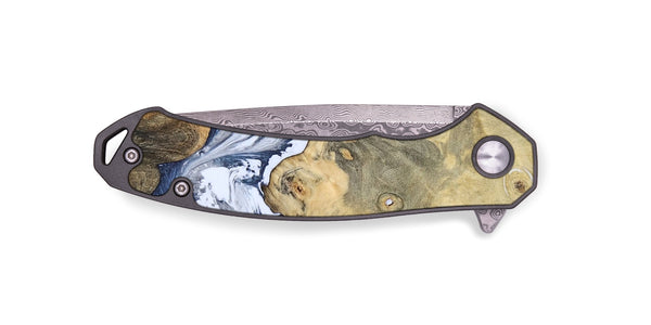 EDC Wood Pocket Knife - Kellen (Blue, 781799)