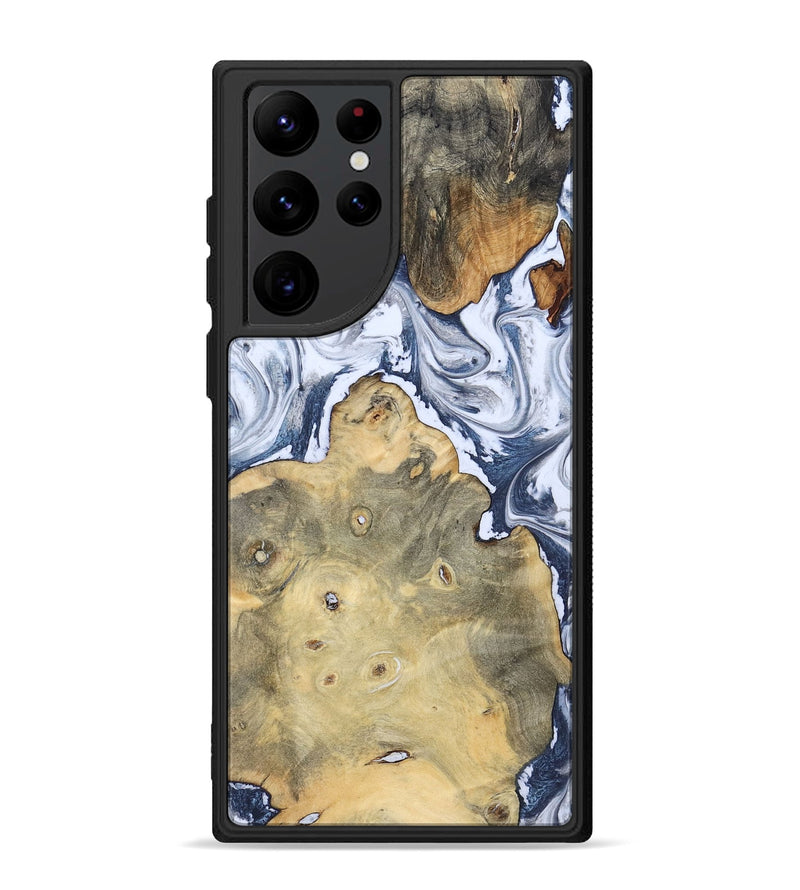 Galaxy S22 Ultra Wood Phone Case - Kellen (Blue, 781799)