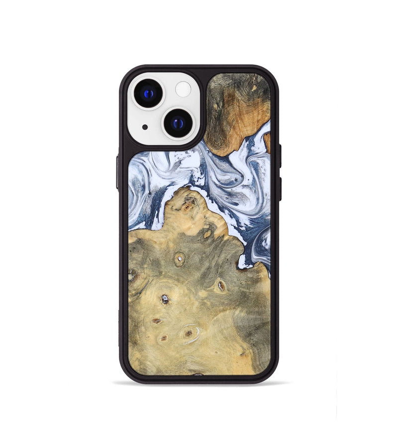 iPhone 13 mini Wood Phone Case - Kellen (Blue, 781799)