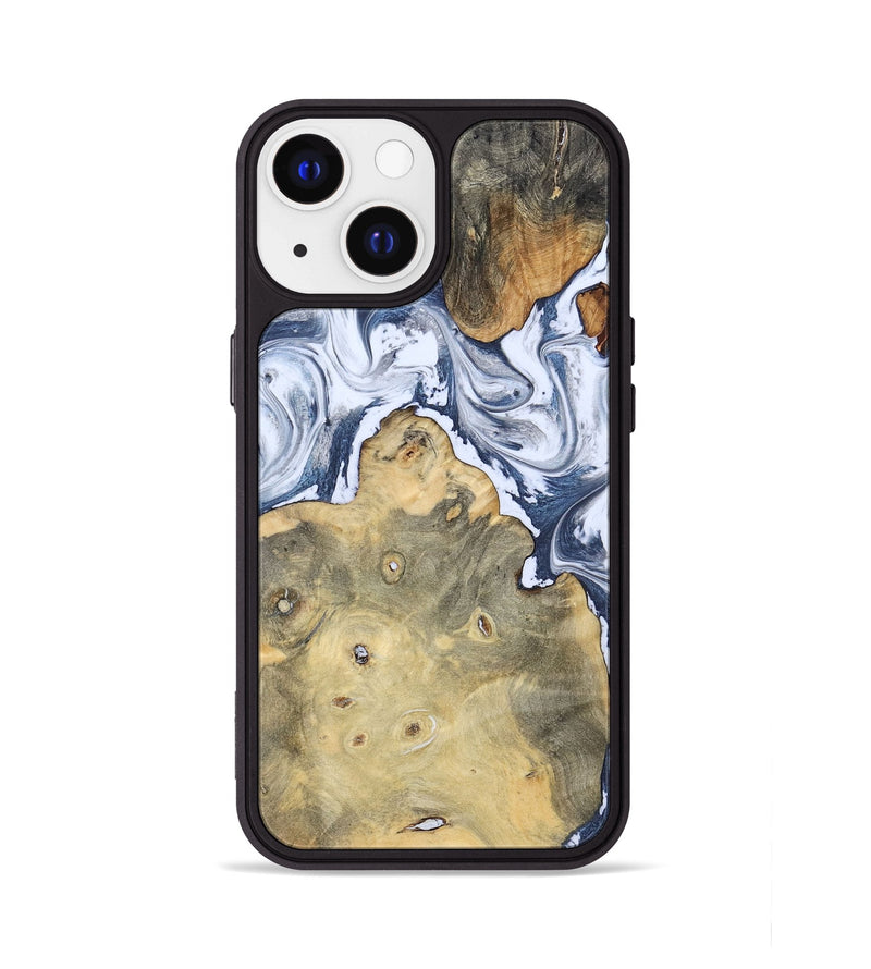 iPhone 13 Wood Phone Case - Kellen (Blue, 781799)