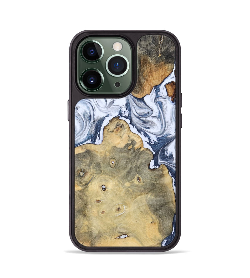 iPhone 13 Pro Wood Phone Case - Kellen (Blue, 781799)