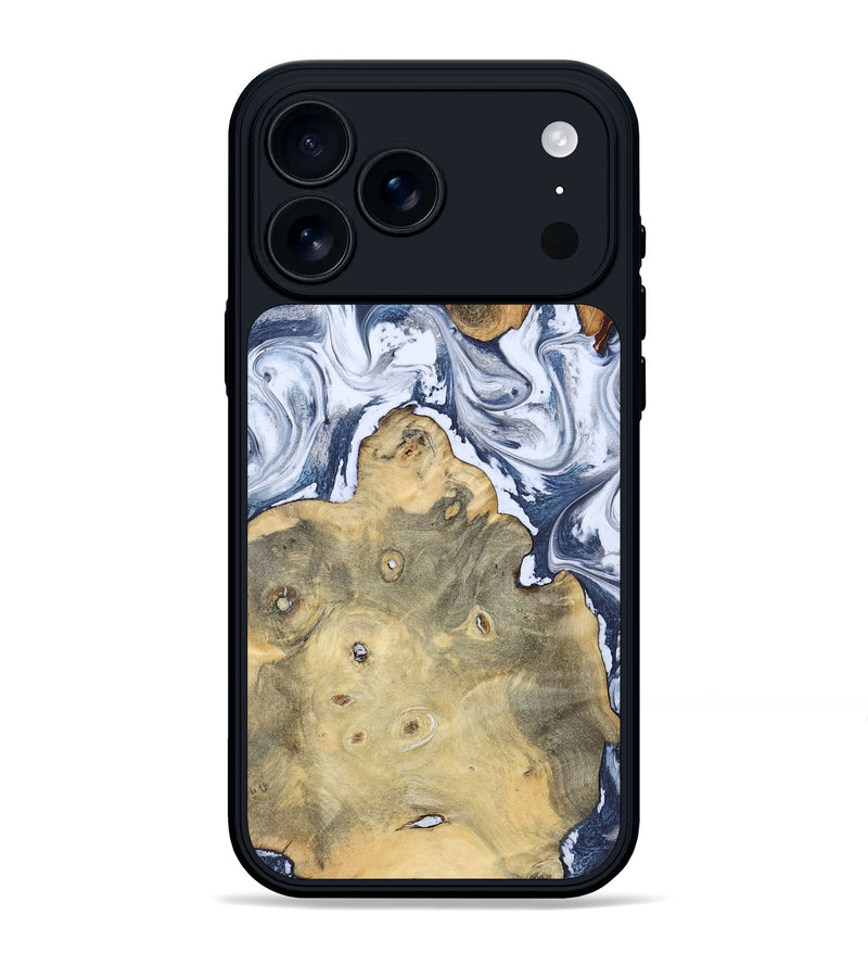 iPhone 17 Pro Max Wood Phone Case - Kellen (Blue, 781799)