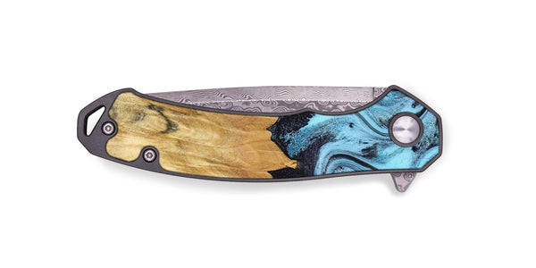 EDC Wood Pocket Knife - Micah (Blue, 781804)