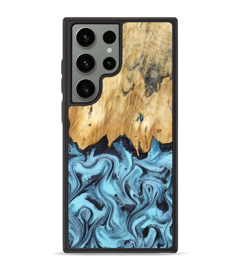 Galaxy S23 Ultra Wood Phone Case - Micah (Blue, 781804)