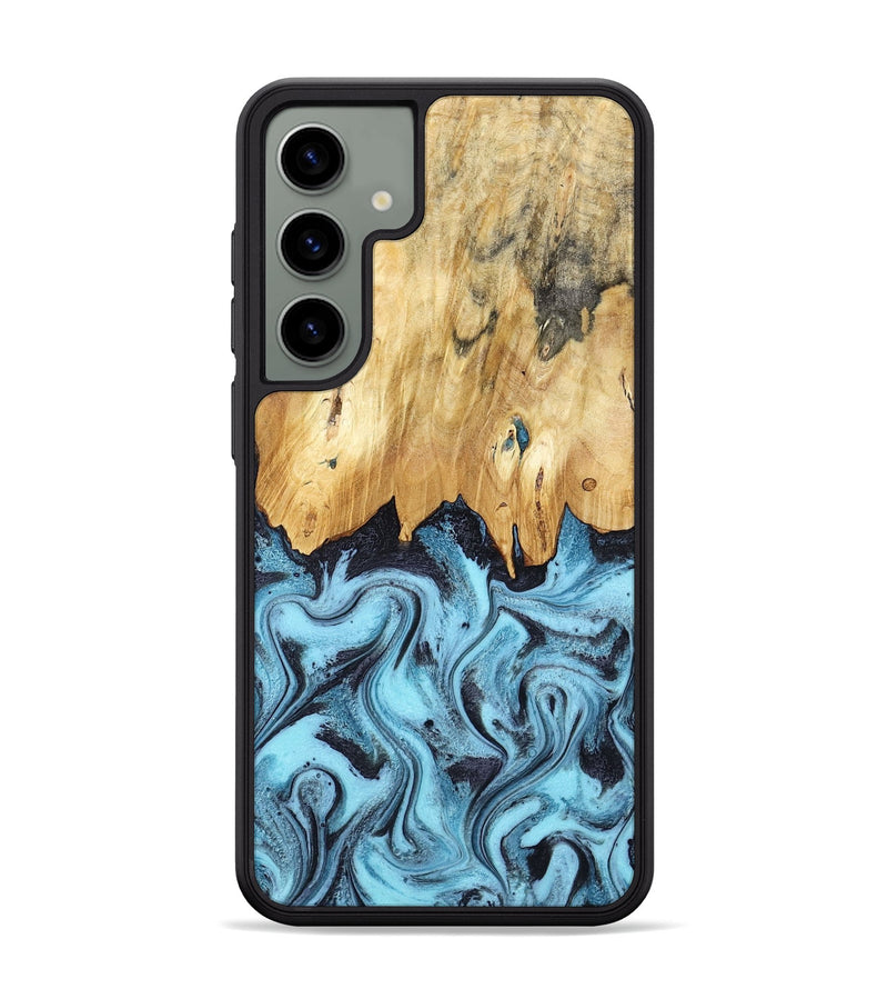 Galaxy S24 Plus Wood Phone Case - Micah (Blue, 781804)