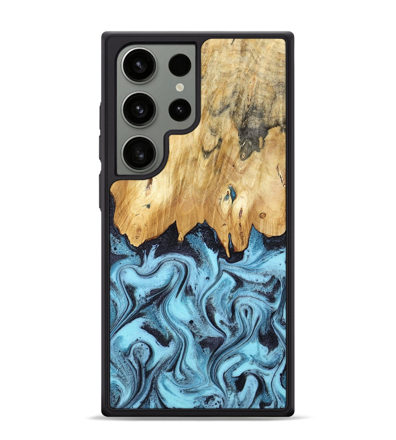 Galaxy S24 Ultra Wood Phone Case - Micah (Blue, 781804)
