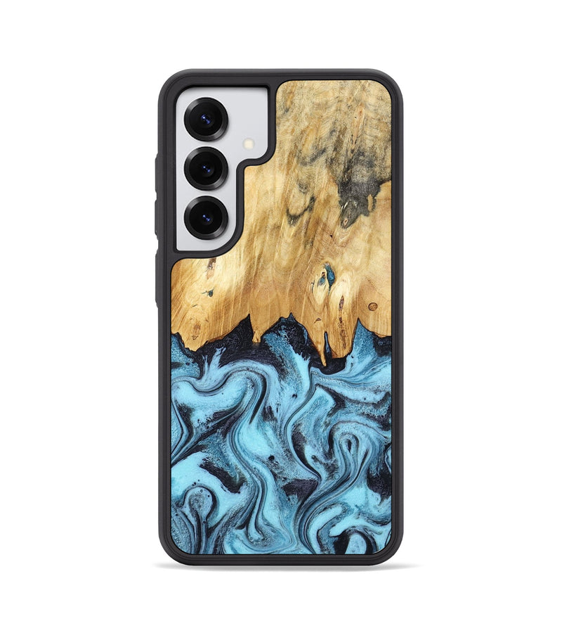 Galaxy S25 Wood Phone Case - Micah (Blue, 781804)