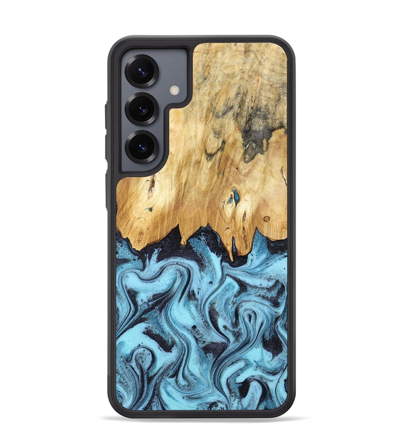 Galaxy S25 Plus Wood Phone Case - Micah (Blue, 781804)