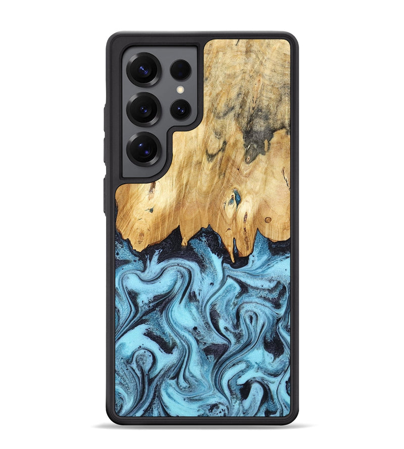 Galaxy S25 Ultra Wood Phone Case - Micah (Blue, 781804)