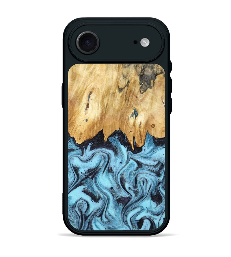 iPhone 17 Air Wood Phone Case - Micah (Blue, 781804)