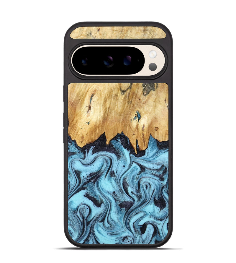 Pixel 10 Wood Phone Case - Micah (Blue, 781804)