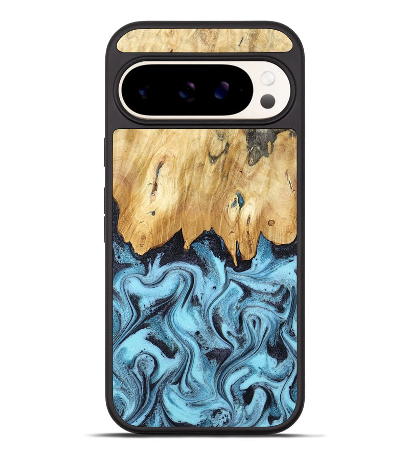 Pixel 9 Pro XL Wood Phone Case - Micah (Blue, 781804)